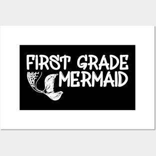 First Grade Teacher - First Grade Mermaid Posters and Art